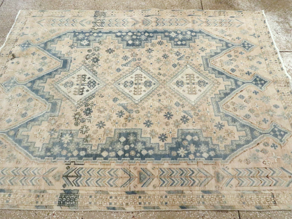 Vintage Persian Afshar Rug, No.27592 - Staging