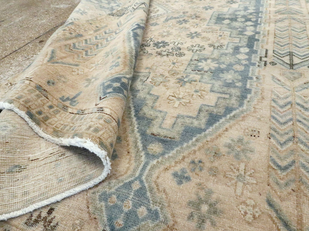 Vintage Persian Afshar Rug, No.27592 - Staging