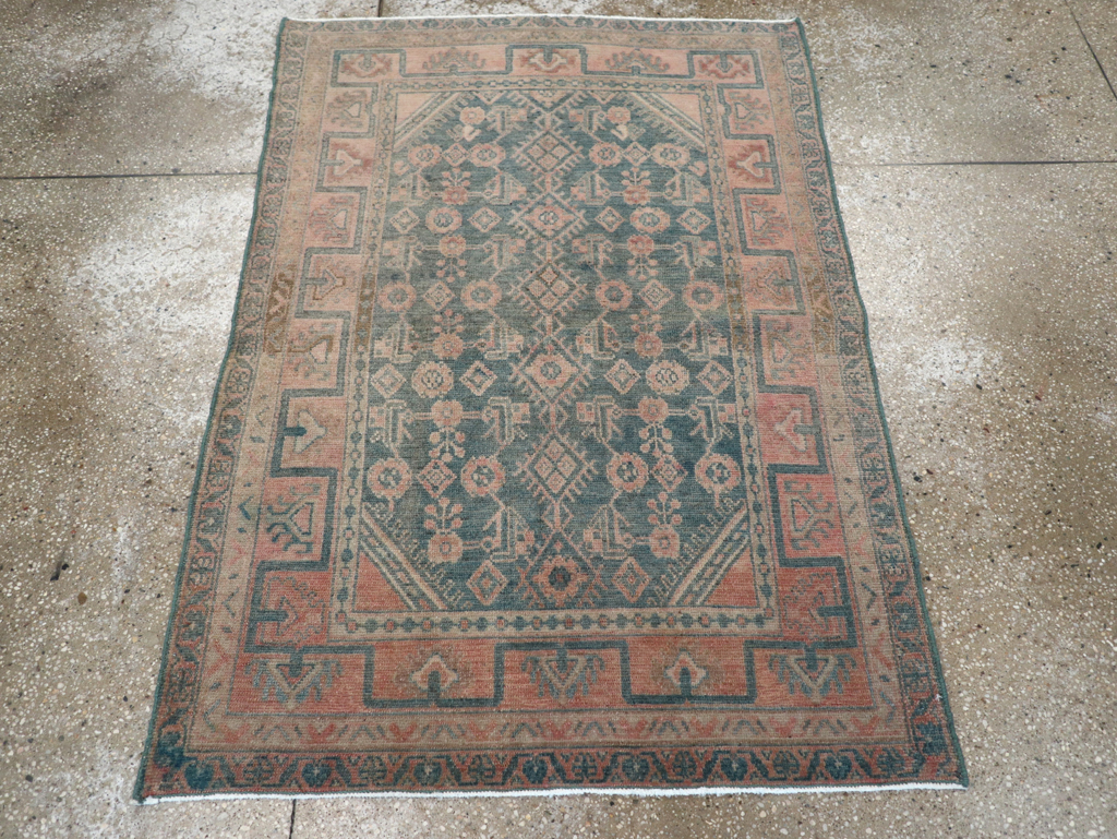 Vintage Persian Malayer Rug, No.27593 - Staging
