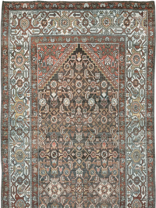 Antique Persian Malayer Rug, No.27594 - Staging