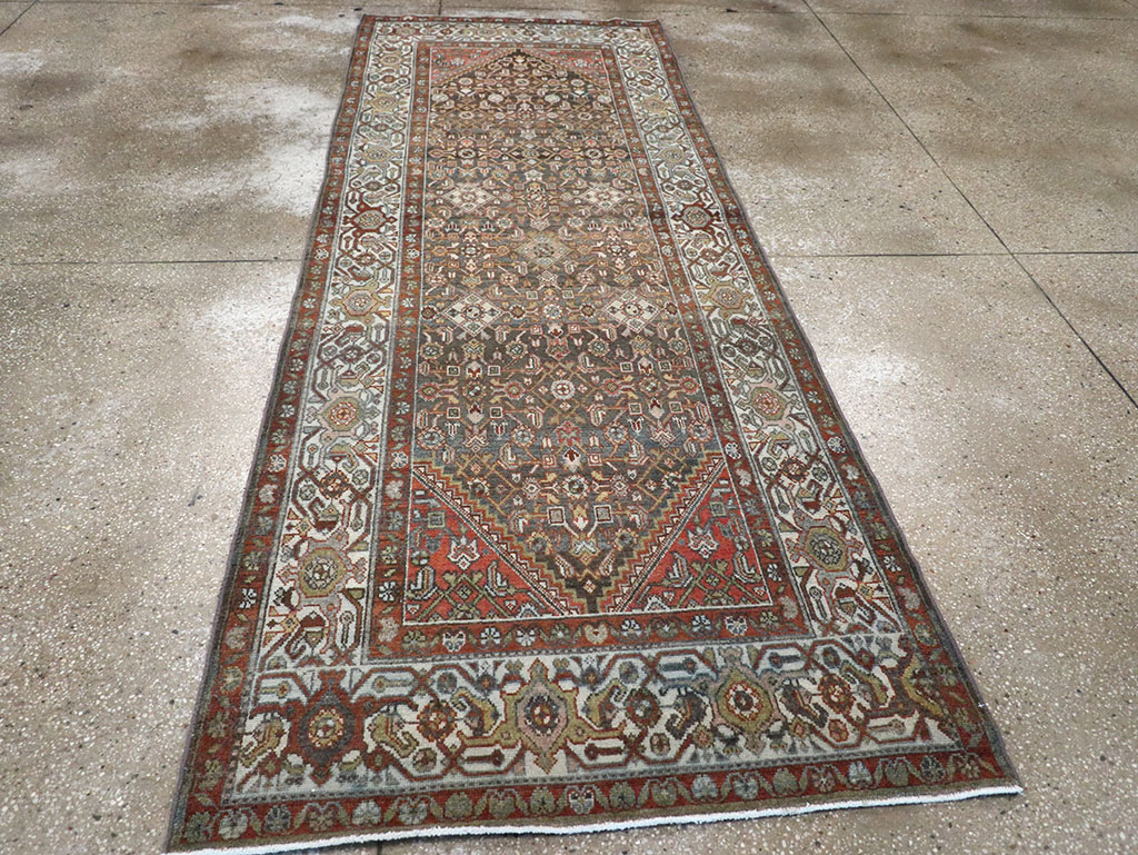 Antique Persian Malayer Rug, No.27594 - Staging