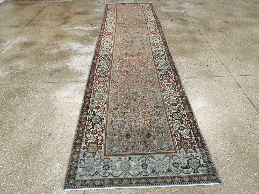 Vintage Persian Malayer Runner (Pair: 1 of 2), No.27596 - Staging