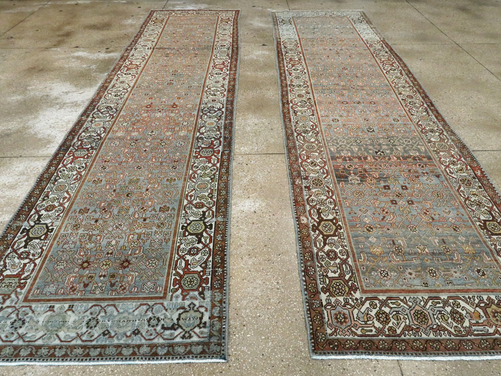 Vintage Persian Malayer Runner (Pair: 1 of 2), No.27596 - Staging