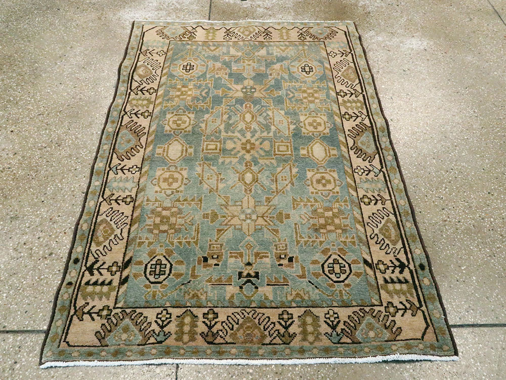 Vintage Persian Malayer Rug, No.27597 - Staging