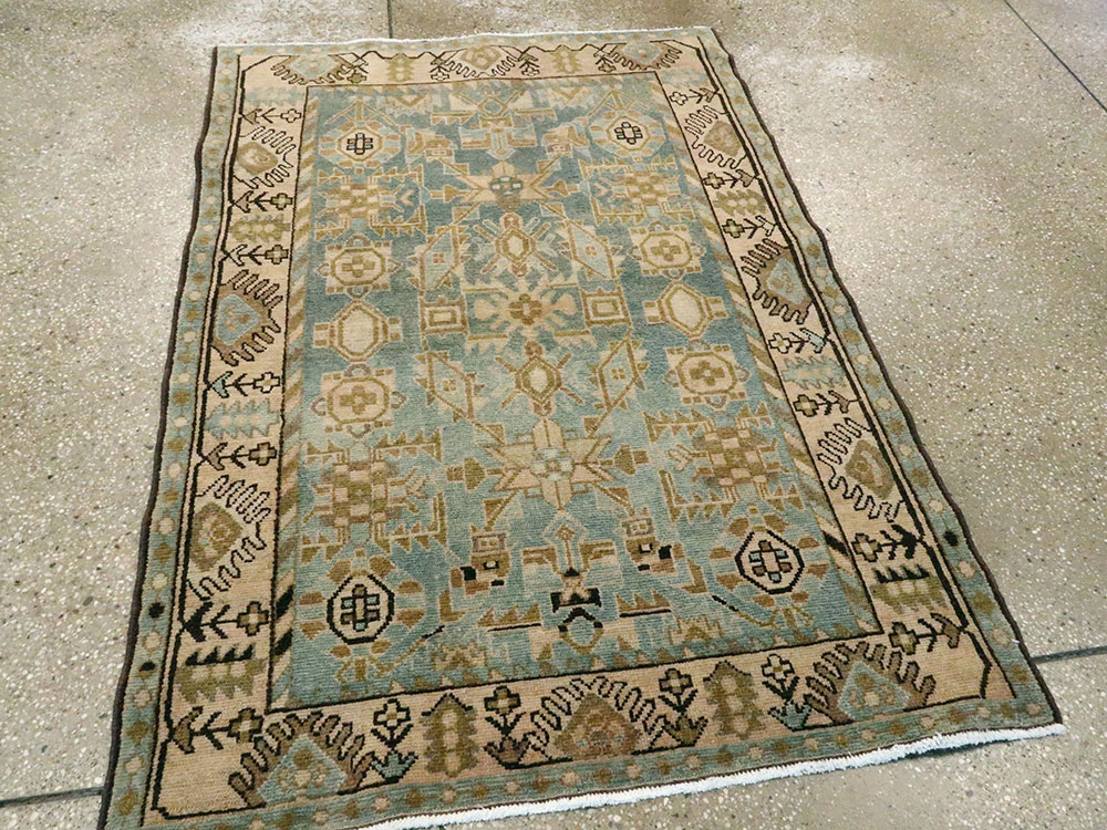 Vintage Persian Malayer Rug, No.27597 - Staging