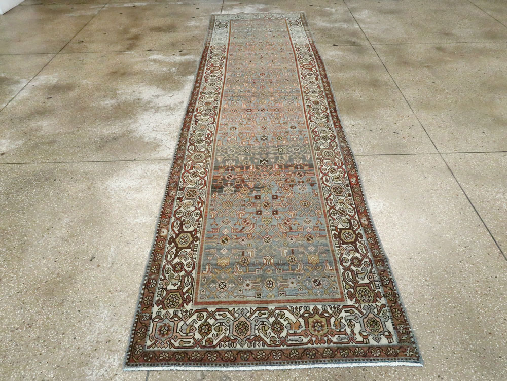 Vintage Persian Malayer Runner (Pair: 2 of 2), No.27599 - Staging