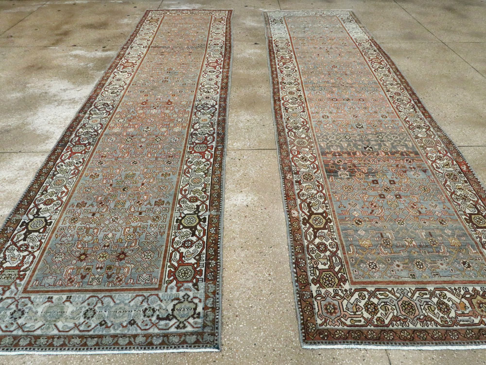 Vintage Persian Malayer Runner (Pair: 2 of 2), No.27599 - Staging