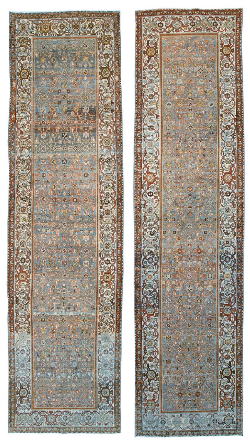 Vintage Persian Malayer Runner (Pair: 2 of 2), No.27599 - Staging