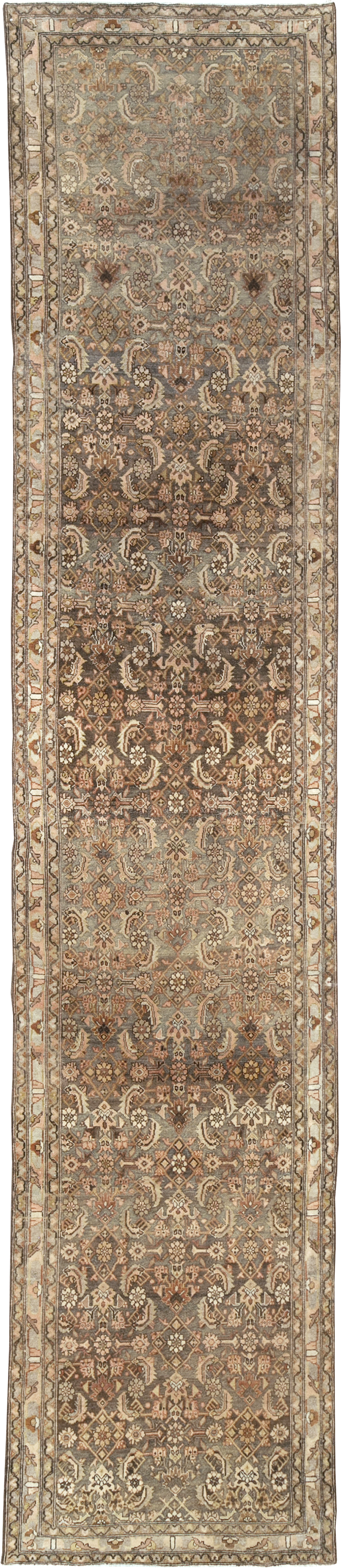 Antique Persian Malayer Runner, No.27601 - Staging