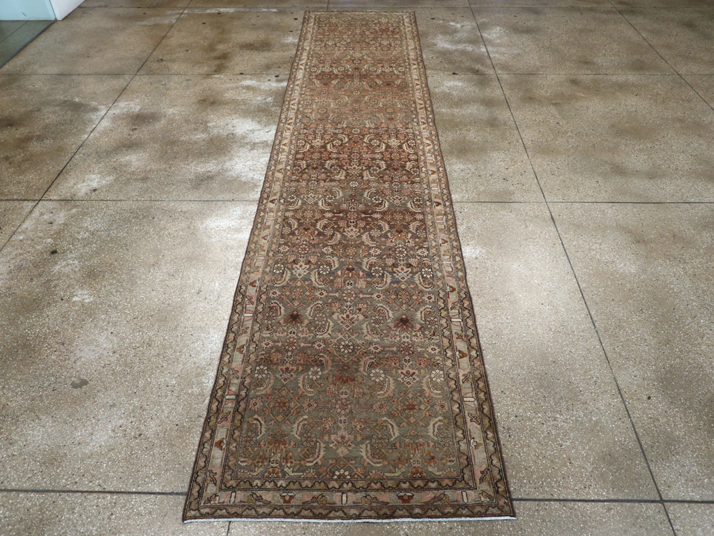 Antique Persian Malayer Runner, No.27601 - Staging