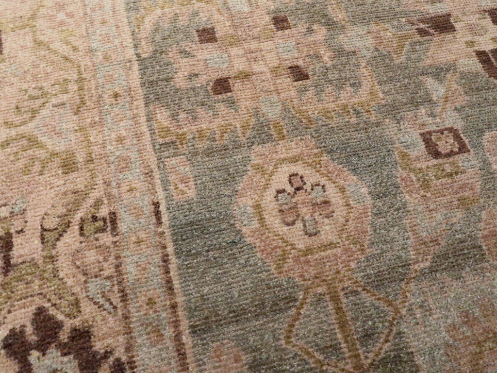 Vintage Persian Malayer Accent Rug, No.27602 - Staging