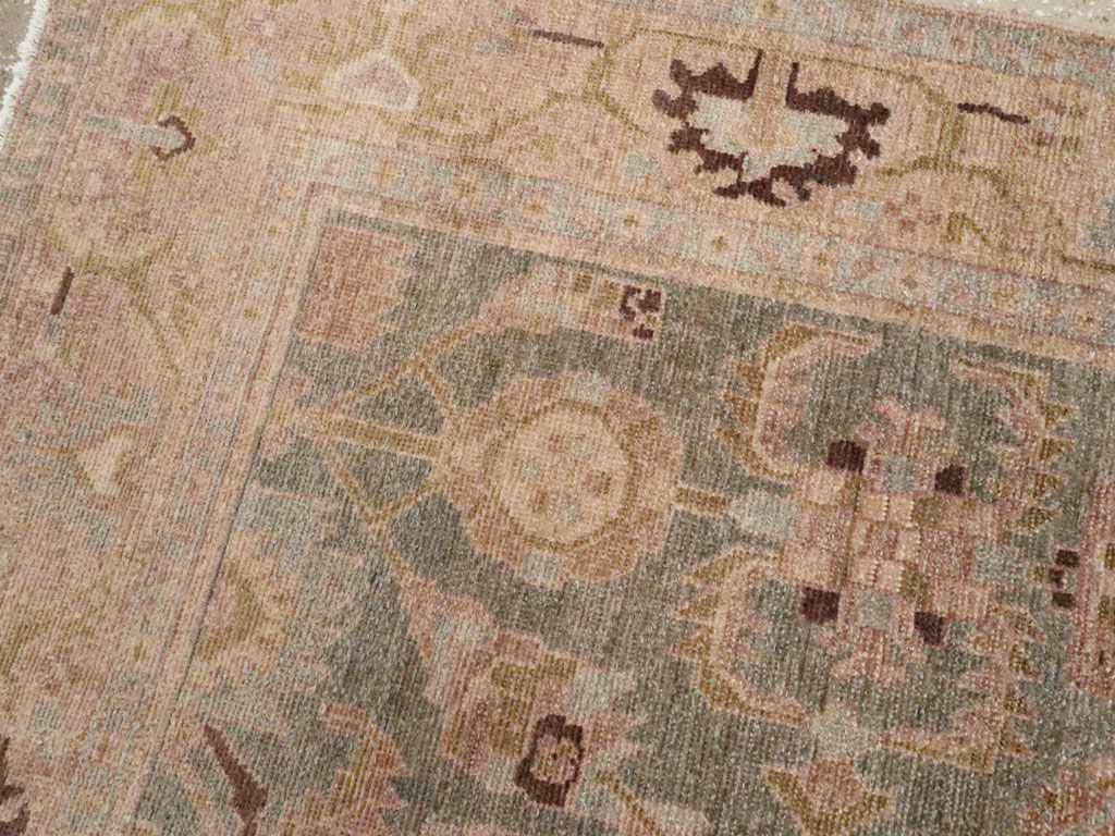 Vintage Persian Malayer Accent Rug, No.27602 - Staging