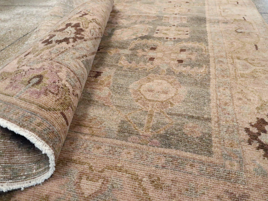 Vintage Persian Malayer Accent Rug, No.27602 - Staging