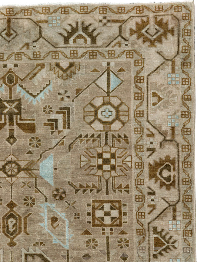 Vintage Persian Malayer Accent Rug, No.27604 - Staging