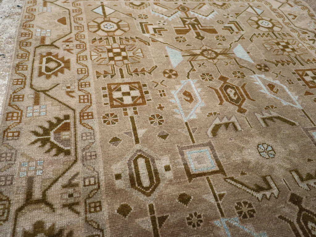 Vintage Persian Malayer Accent Rug, No.27604 - Staging