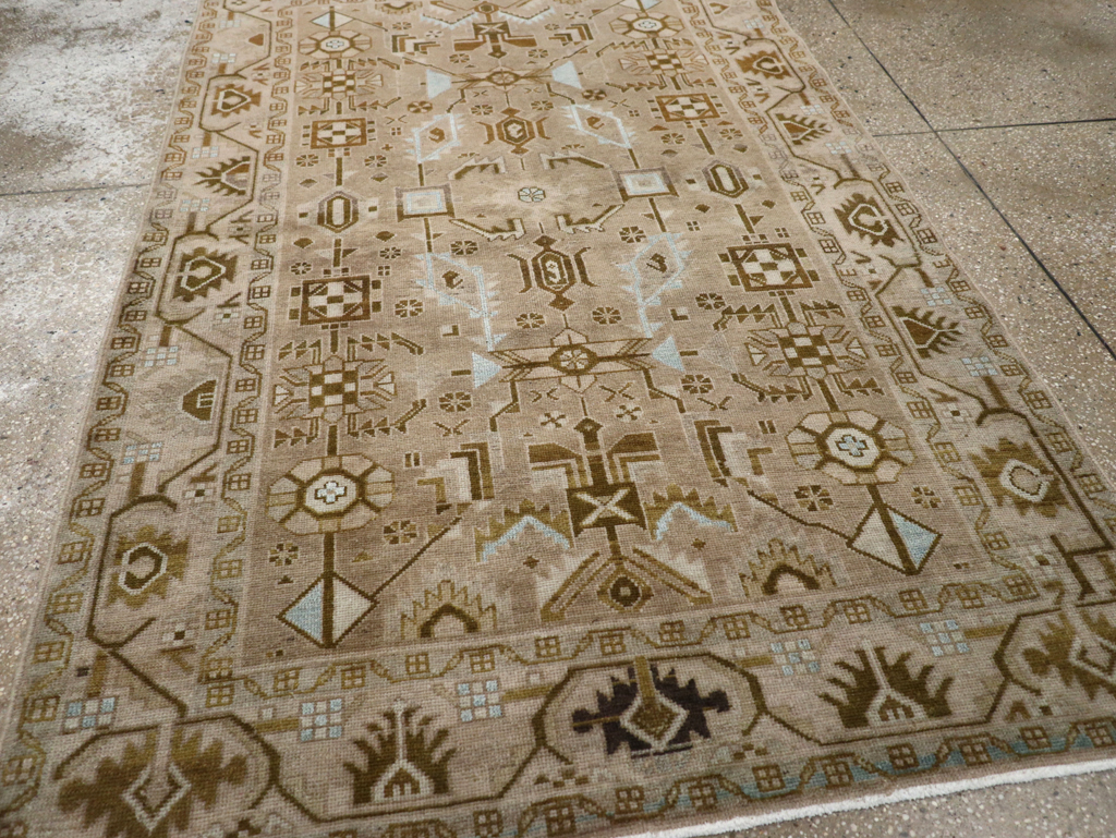 Vintage Persian Malayer Accent Rug, No.27604 - Staging