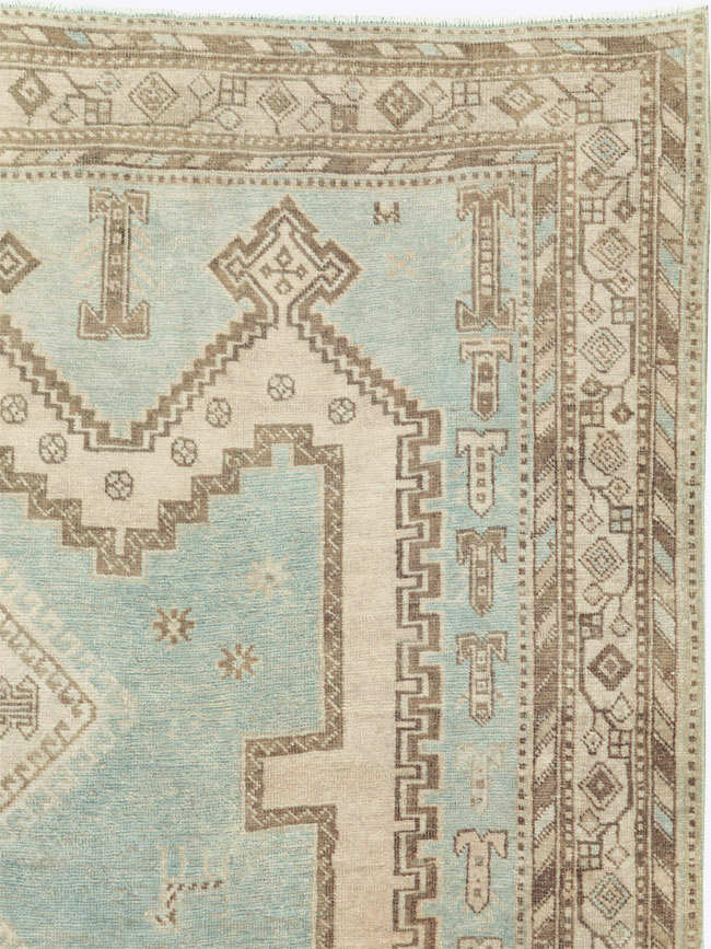 Vintage Persian Afshar Rug, No.27607 - Staging