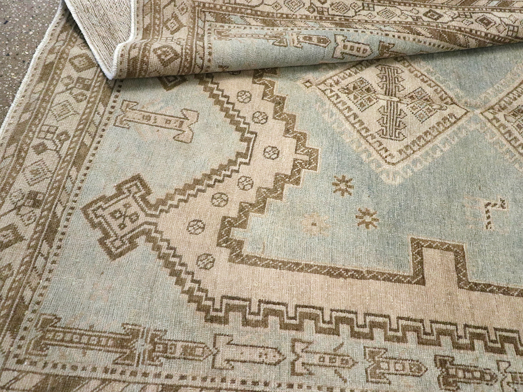 Vintage Persian Afshar Rug, No.27607 - Staging