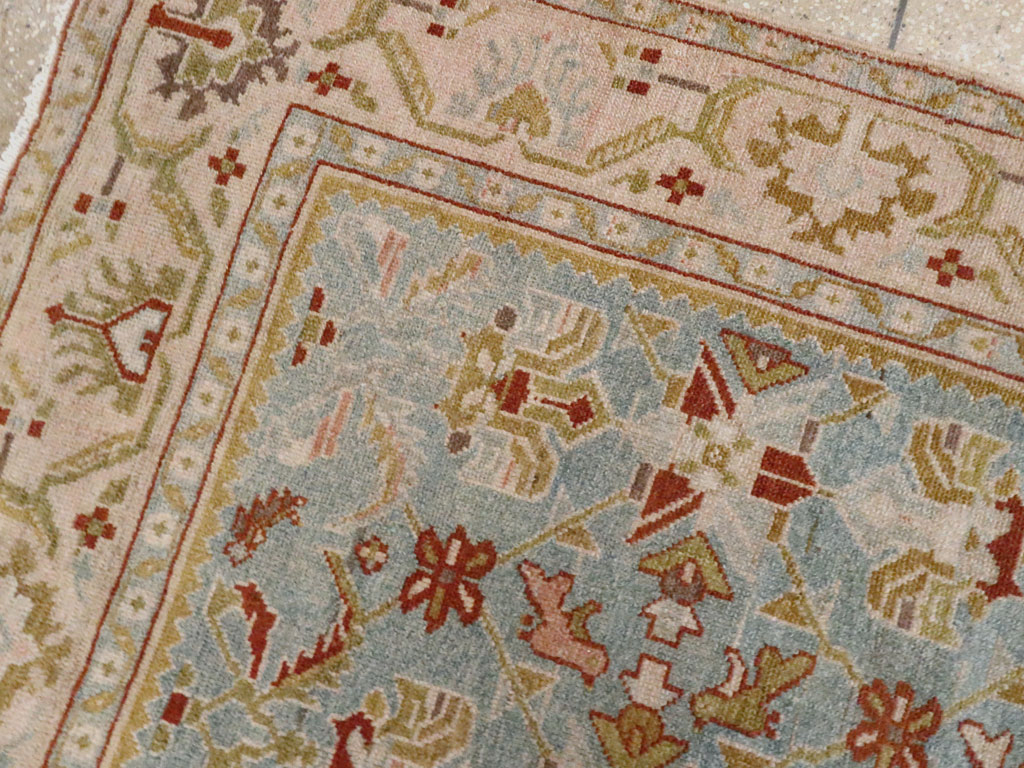 Vintage Persian Malayer Accent Rug, No.27608 - Staging