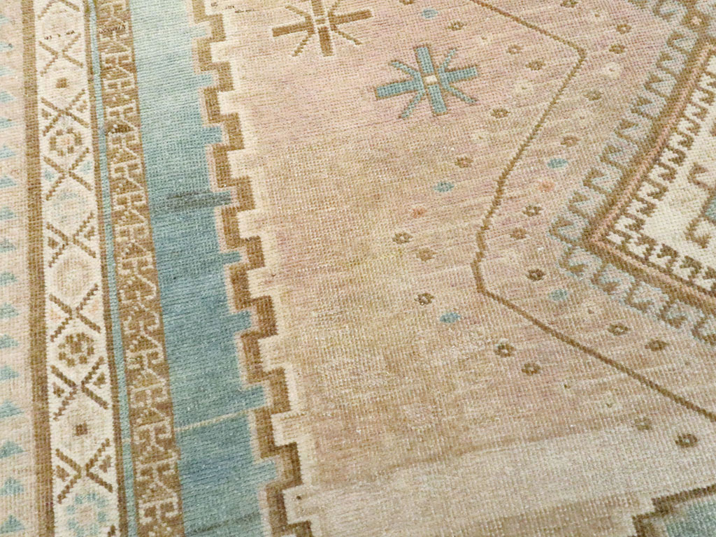 Vintage Persian Afshar Accent Rug, No.27609 - Staging