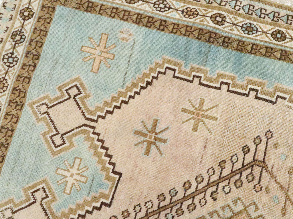 Vintage Persian Afshar Accent Rug, No.27609 - Staging