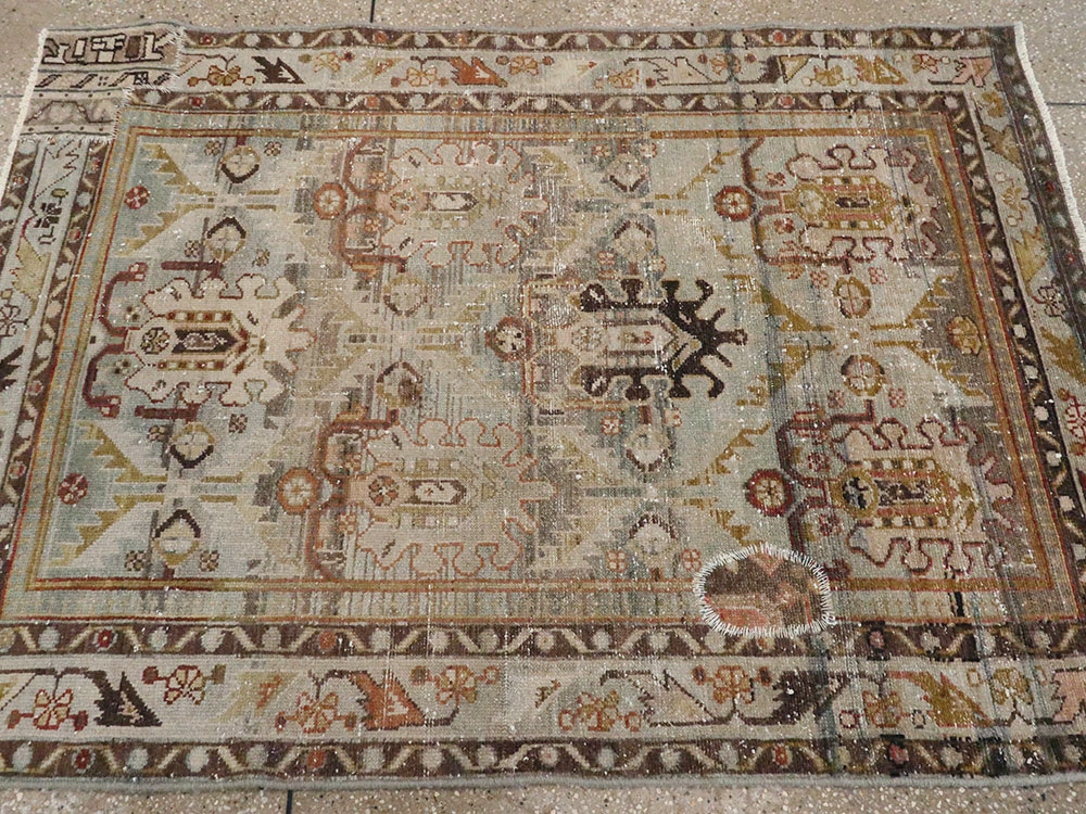 Vintage Persian Malayer Rug, No.27618 - Staging