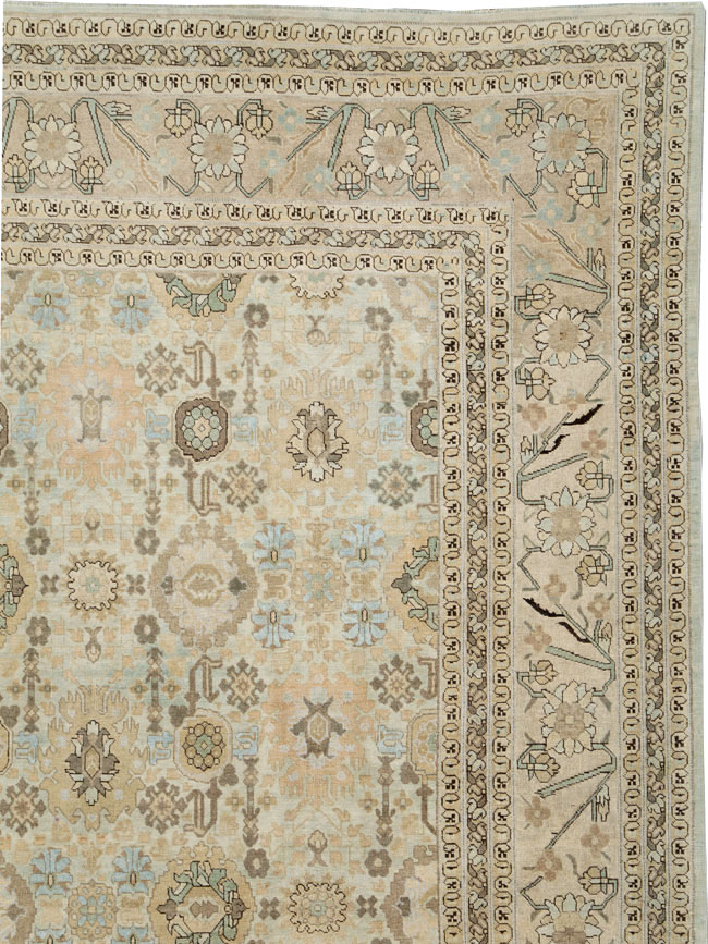 Antique Persian Tabriz Carpet, No.27620 - Staging