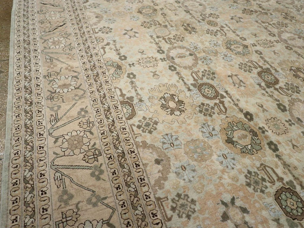 Antique Persian Tabriz Carpet, No.27620 - Staging