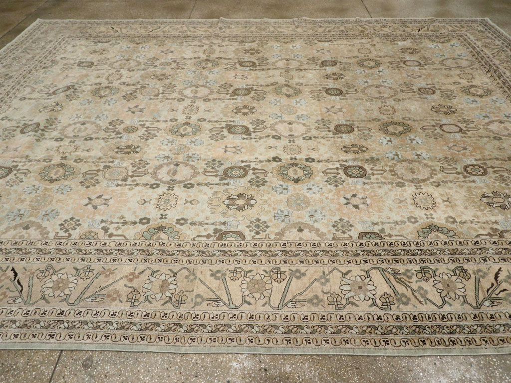 Antique Persian Tabriz Carpet, No.27620 - Staging