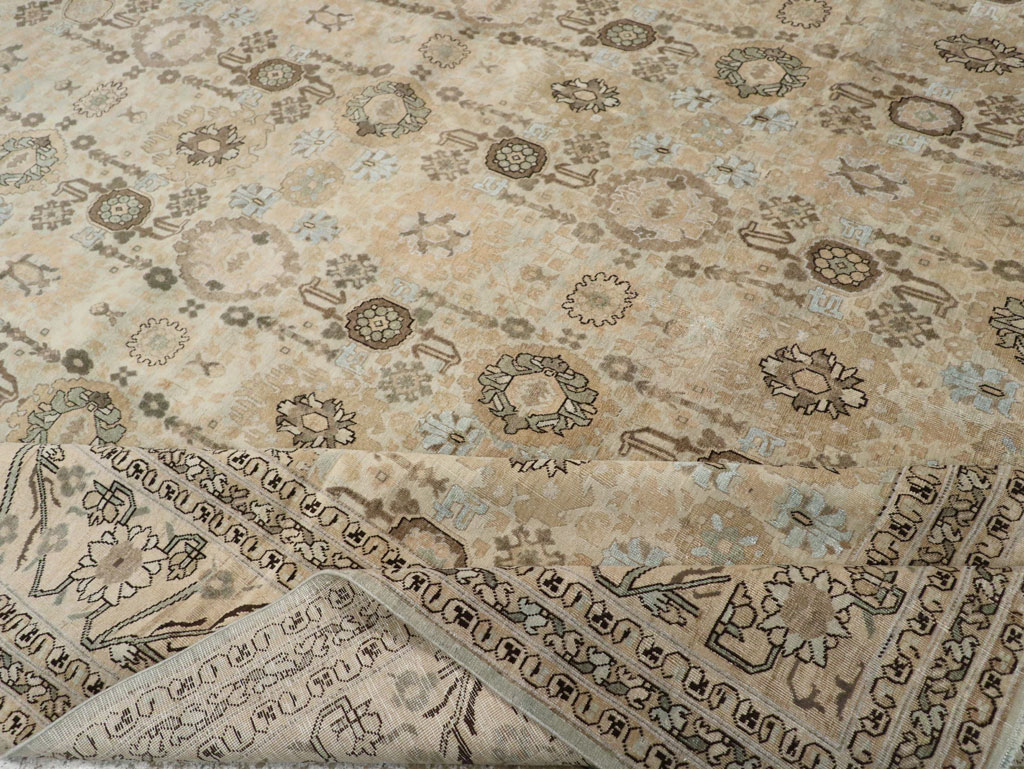 Antique Persian Tabriz Carpet, No.27620 - Staging