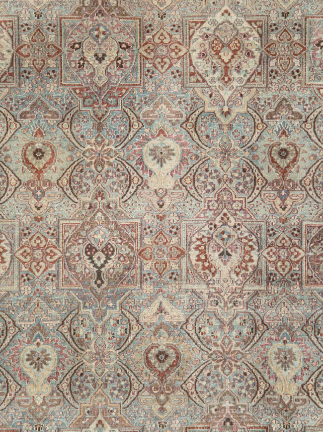 Antique Persian Mashad Carpet, No.27627 - Staging