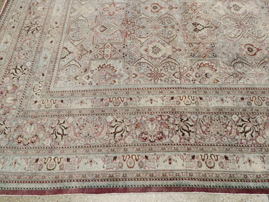 Antique Persian Mashad Carpet, No.27627 - Staging