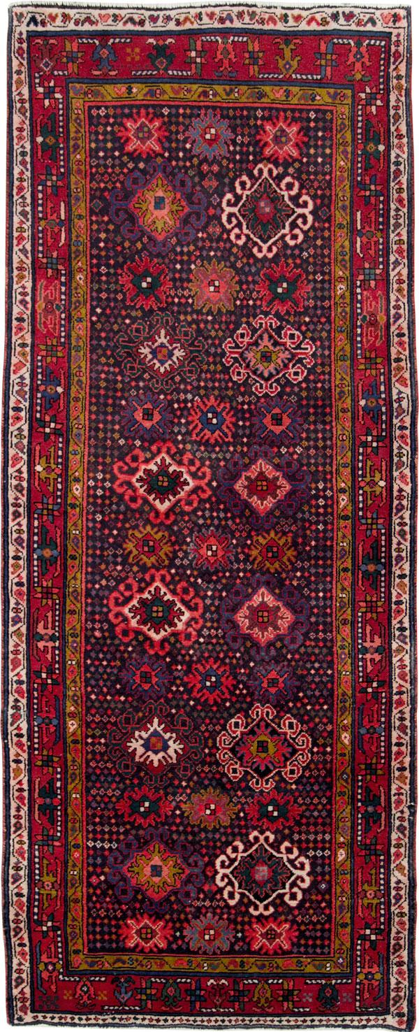 Vintage Persian Malayer Gallery Rug, No.27633 - Staging