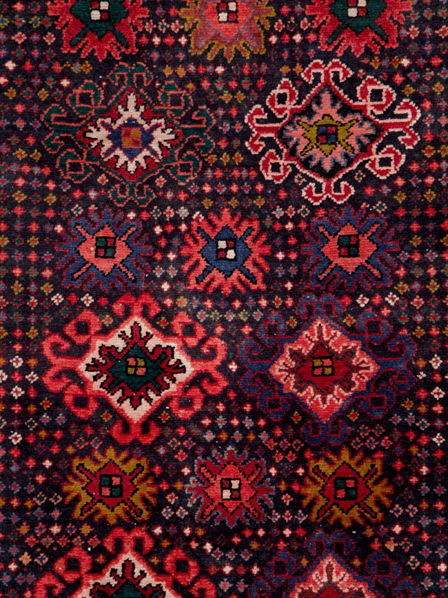 Vintage Persian Malayer Gallery Rug, No.27633 - Staging