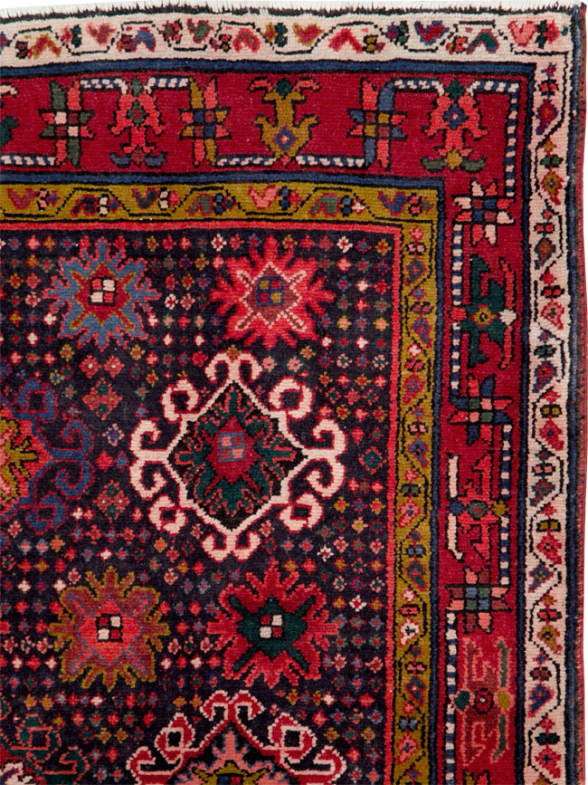 Vintage Persian Malayer Gallery Rug, No.27633 - Staging