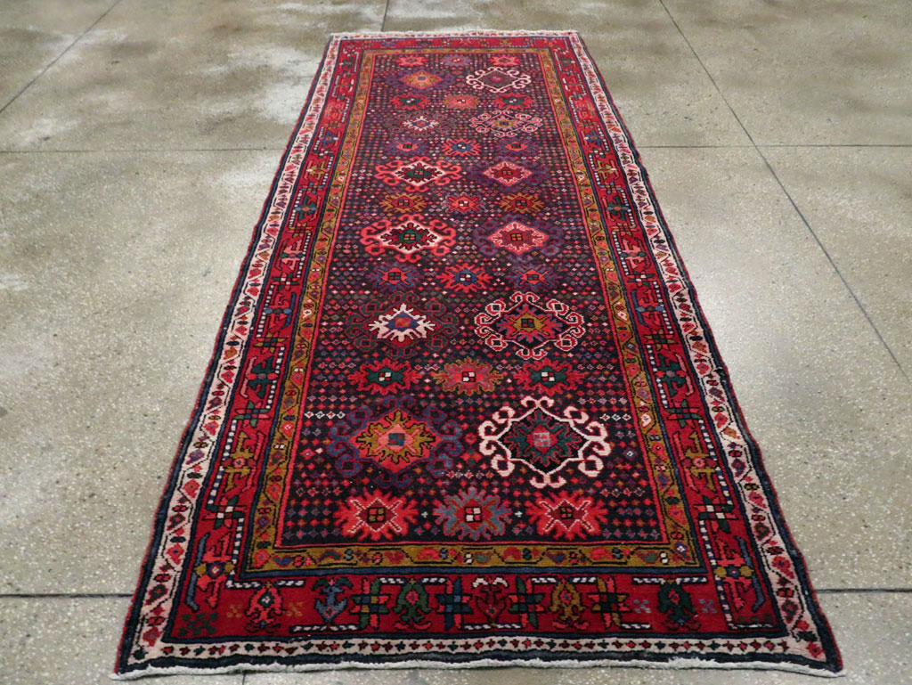 Vintage Persian Malayer Gallery Rug, No.27633 - Staging