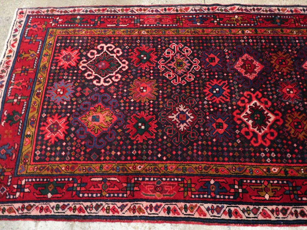 Vintage Persian Malayer Gallery Rug, No.27633 - Staging