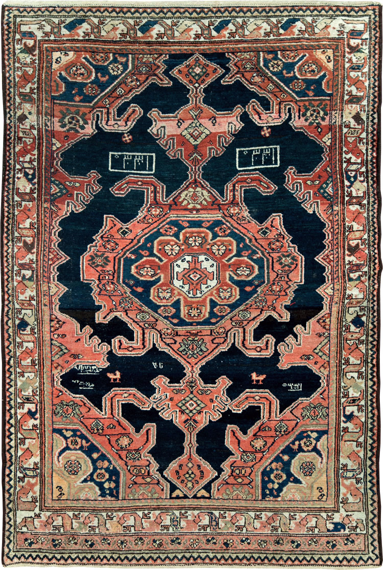 Antique Persian Malayer Rug, No.27637 - Staging