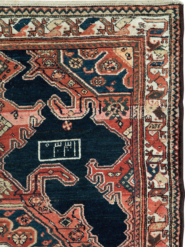 Antique Persian Malayer Rug, No.27637 - Staging