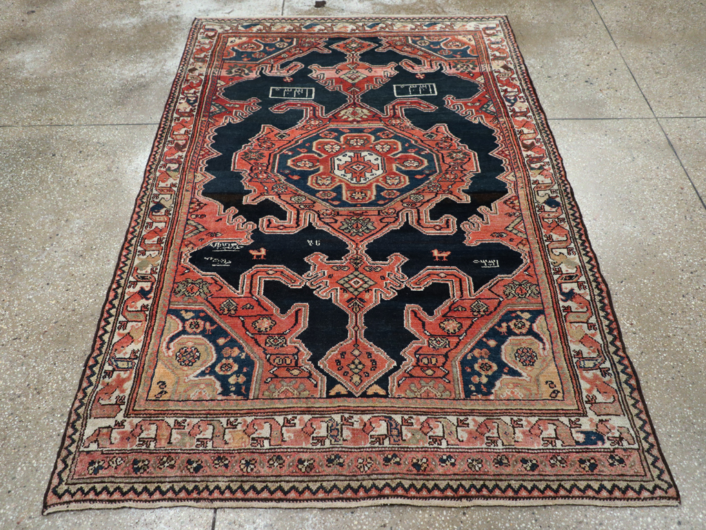Antique Persian Malayer Rug, No.27637 - Staging