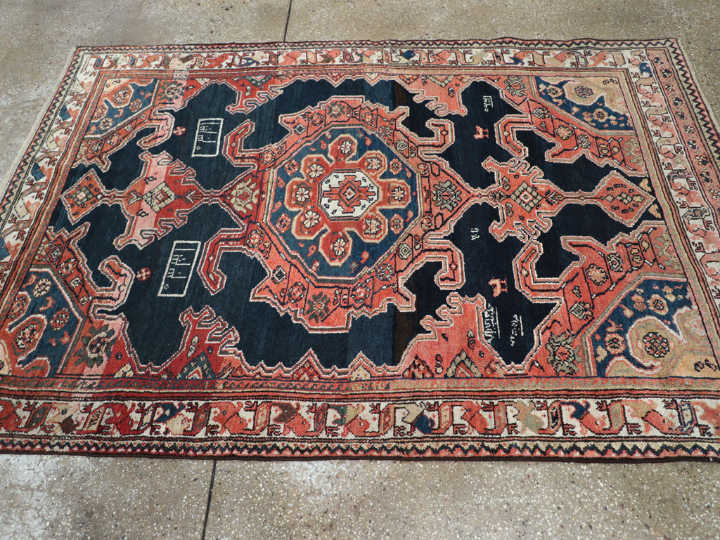 Antique Persian Malayer Rug, No.27637 - Staging