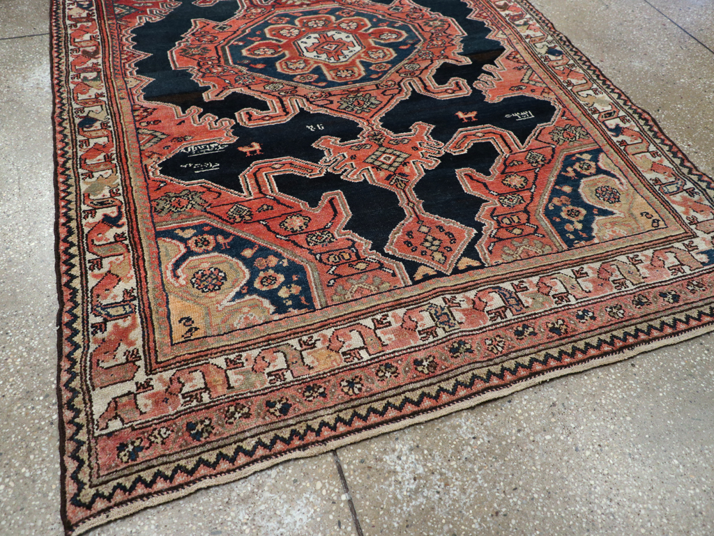 Antique Persian Malayer Rug, No.27637 - Staging