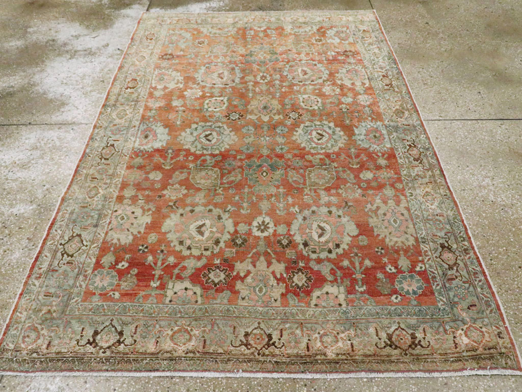 Antique Persian Bidjar Accent Rug, No.27646 - Staging