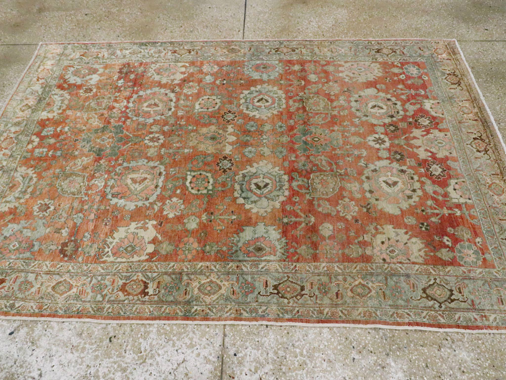 Antique Persian Bidjar Accent Rug, No.27646 - Staging