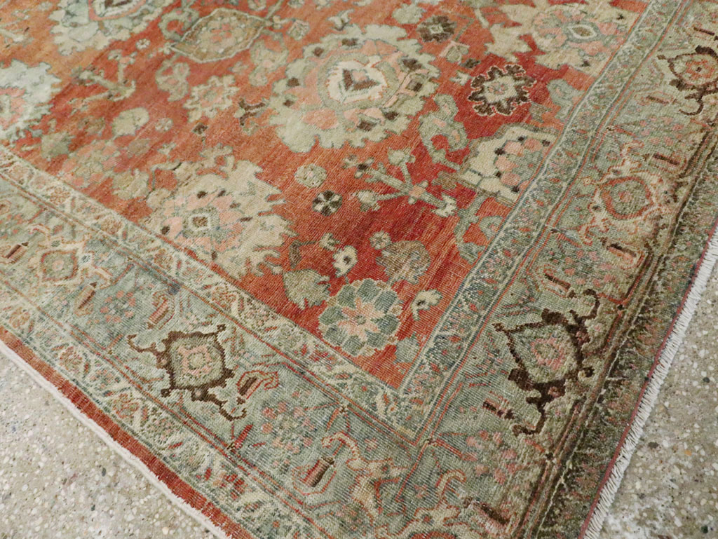 Antique Persian Bidjar Accent Rug, No.27646 - Staging