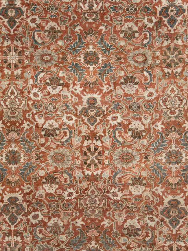 Antique Persian Mahal Carpet, No.27647 - Staging