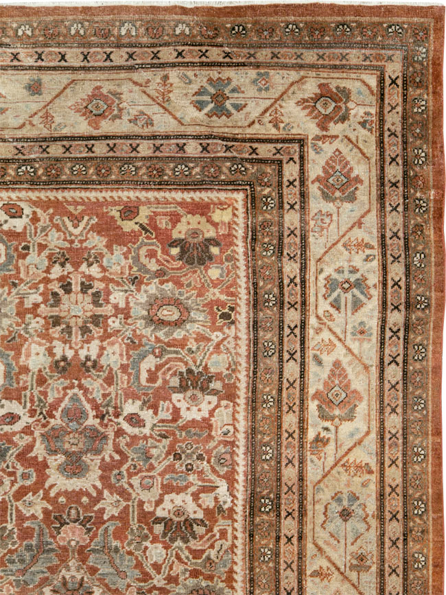 Antique Persian Mahal Carpet, No.27647 - Staging