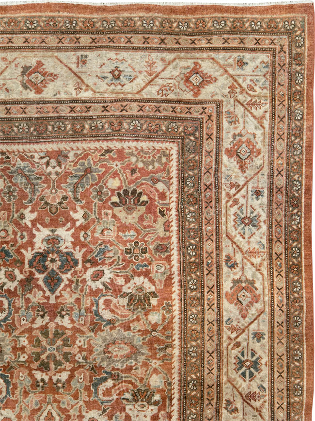 Antique Persian Mahal Carpet, No.27647 - Staging
