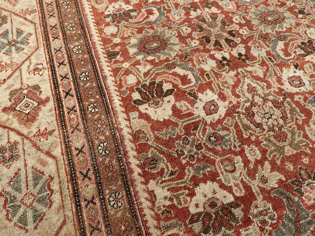 Antique Persian Mahal Carpet, No.27647 - Staging