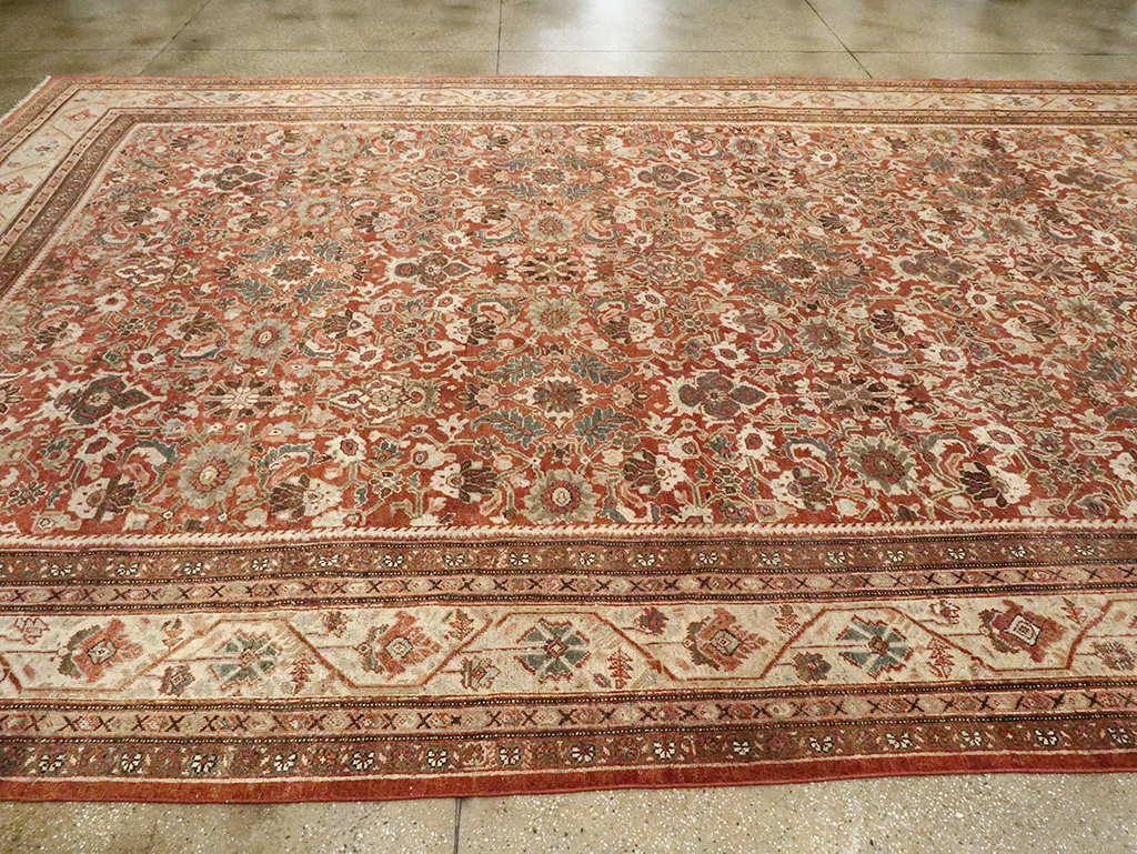 Antique Persian Mahal Carpet, No.27647 - Staging